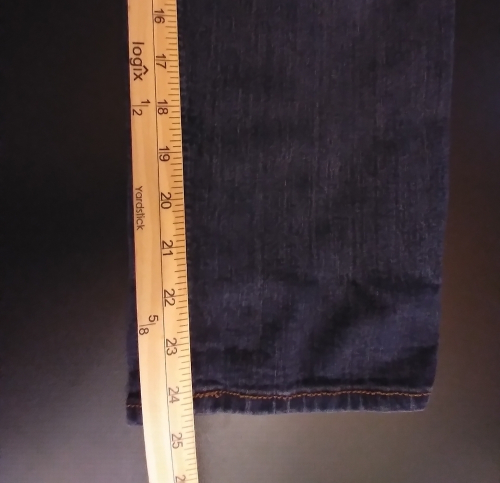 Vintage America Womens Denim Jean Boyfriend Size 14 Short Casual - Picture 3 of 9